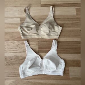 AISILIN Wireless Bra Full Coverage Underwire Unlined Smooth 42D lot of 2